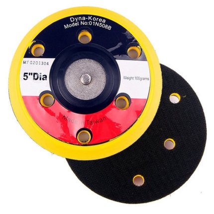 DEERFOS Dust Extraction Pad, Hook-and-Loop, 6-Hole 393-5320