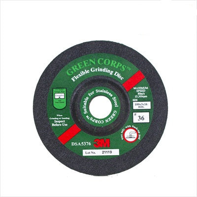 3M Flexible Depressed Center Grinding Wheel 7" 3M #36×180×22.0mm×3.7T (x20 pack)