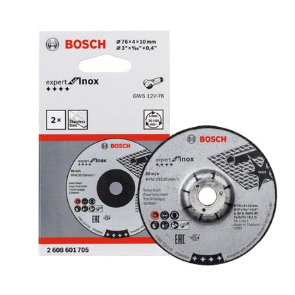 BOSCH Grinding Wheel (3"), 2 Pcs 2608601705