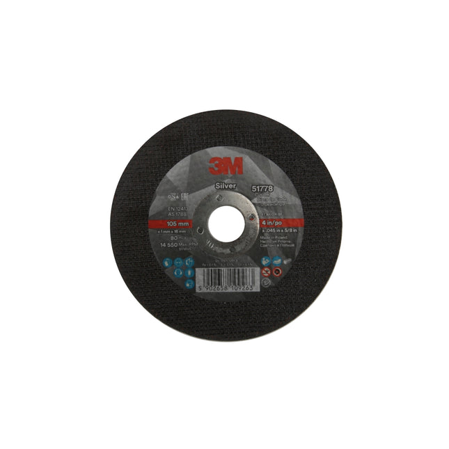 3M Cut-Off Wheel, Silver, 4" PN53070