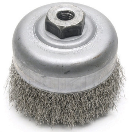 INWOO Cup Brush, Stainless 0.30mm CB-07-IW 7"×M16×2.0P(90mm) (x20 pack)