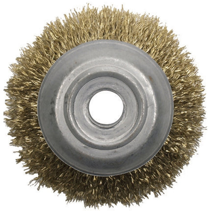 INWOO Half Cup Wire Brush, Brass Wire HCB-04-5/8-IW