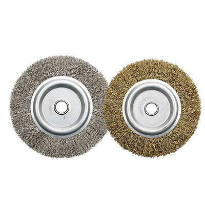 INWOO Round Wire Brush, Stainless 0.17mm WB-06-8/8-IW 6"×1" (x20 pack)