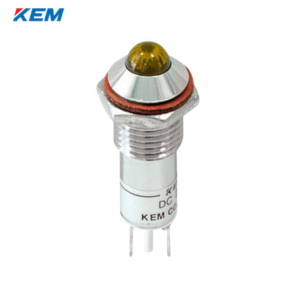KEM KEM LED Indicator Light, Ø10mm, High-Brightness, AC220V, Yellow KLHRAU-10A220-Y