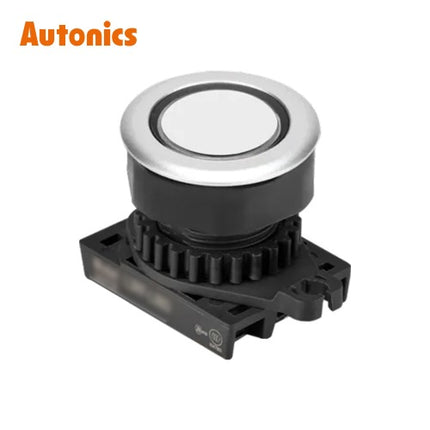 AUTONICS Pilot Lamp, LED, Round, Flush Mount, Ø30, White, Non-Marked, Head Only L3RFU-L3W