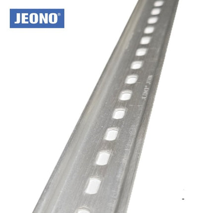 JEONO DIN Rail Channel, for Modular Terminal Blocks and Circuit Breakers, Cut to Length, 1 m (Pack of 10) JTRN-3