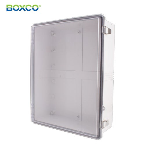 BOXCO Terminal Box, Plastic Enclosure, Hinge Type, ABS, Transparent Cover BC-ATP-405016
