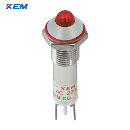 KEM KEM LED Indicator Light, Ø8, High-Brightness, DC5V, Red KLHRAU-08D05-R