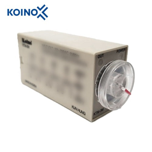 KOINO Mini Timer Relay, 5 min, DC24V, 2-Pin KTM-3M5MD22