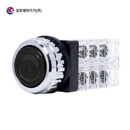 SUNGHO Push Button Switch, Non-Illuminated, Ø30, Black, 3a3b SHPR-30B-3B