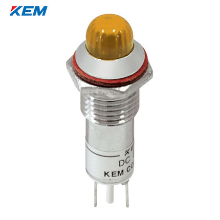 KEM KEM LED Indicator Light, Ø10mm, High-Brightness, AC220V, Yellow KLCRAU-10A220Y