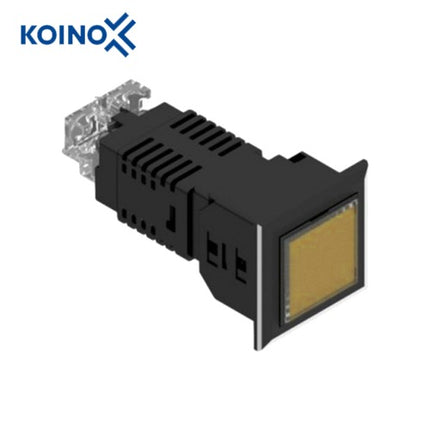 KOINO LED Cluster Indicator Light, Square, Yellow, 1x1, 1 Cell KH-5030L-DC110NCK