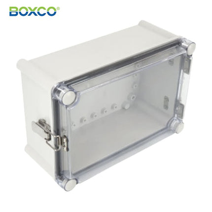 BOXCO Terminal Box, Plastic Enclosure, Hinge Type, ABS, Transparent Cover BC-ATH-302015