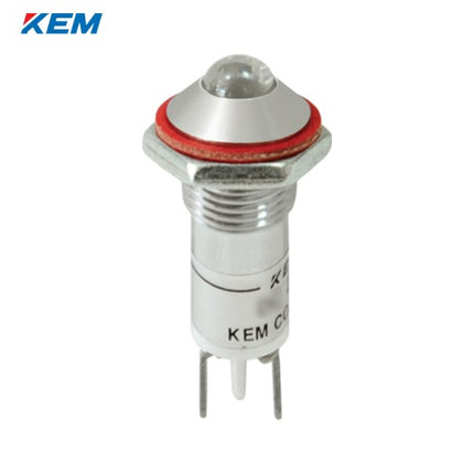 KEM KEM LED Indicator Light, Ø8, High-Brightness, DC3V, Red KLHU-08D03-R