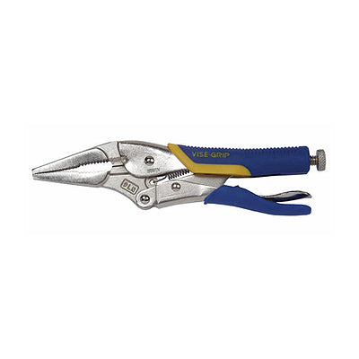 IRWIN Long Nose Locking Pliers, Rubber Grip 9LNFR