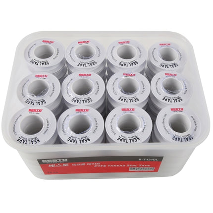 BESTO Teflon Tape, Snap-Lock Case Packaging B-T1210L
