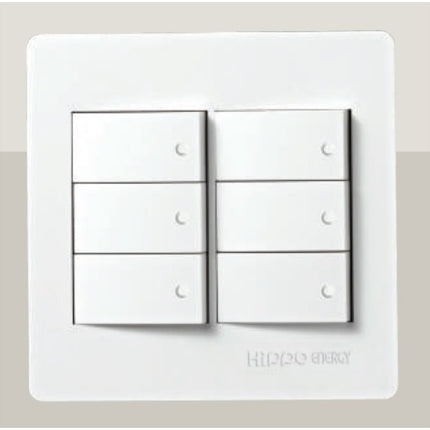 HIPPO Wide Switch, Medium, 6 Gang DS-2600