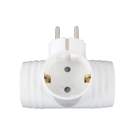 DAESAN T-Type Power Strip, Grounded, 3 Outlets, With Switch DM-3TSA