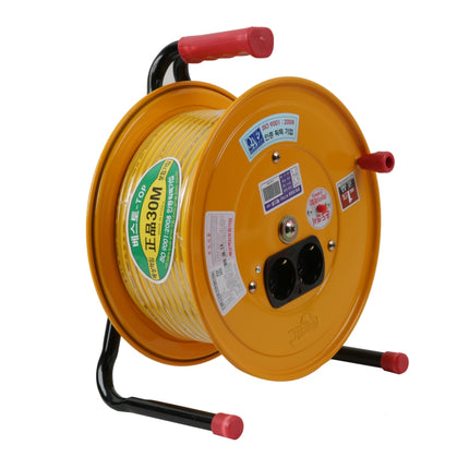 BESTO Cord Reel, Grounded, Without Plug TOP25-100B 2.5SQ*3C*100M(plug sold separately)