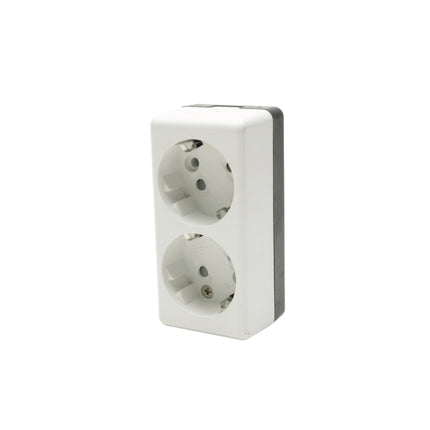 BESTO Surface-Mount Grounded Outlet, 2 Outlets BE-2C