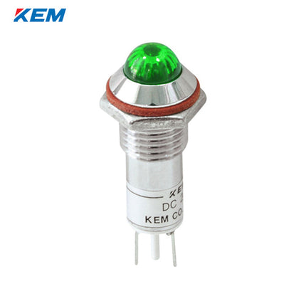 KEM KEM LED Indicator Light, Ø10mm, High-Brightness, AC110V, Green KLHRANU-10A110-G