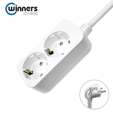 WINNERS Power Strip (Multi-Tap Cord), 2-Outlet, No. 3, 3 m MTP1-23620