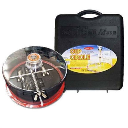 KABGU Circle Cutter, Woodworking, Double Blade, Cup Type, Plastic Box Packaging CP-180A 40~180mm