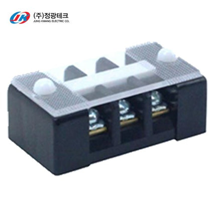 JUNGKWANGTECH Fixed Terminal Block, 20A, 3P (Pack of 10) JK-FT-20-3