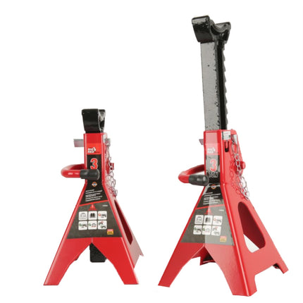 TORIN Jack Stands (Safety Pin Type) T46002C 6ton/12.6kg/min390mm,max610mm/1set2pcs set