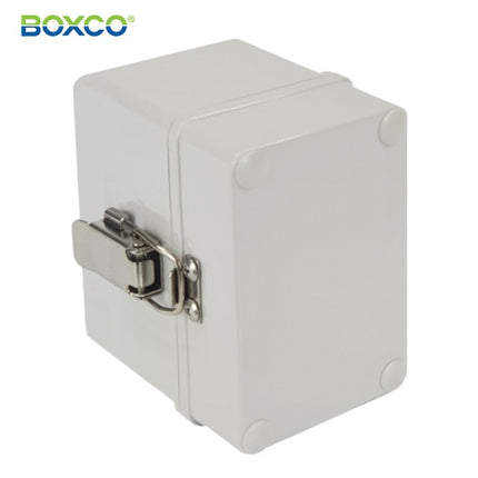 BOXCO Terminal Box, Plastic Enclosure, Hinge Type, ABS, Gray Cover BC-AGH-081308
