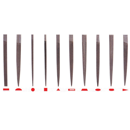 THK Needle File Set, Second Cut F-S05M 5-pc set/215mm