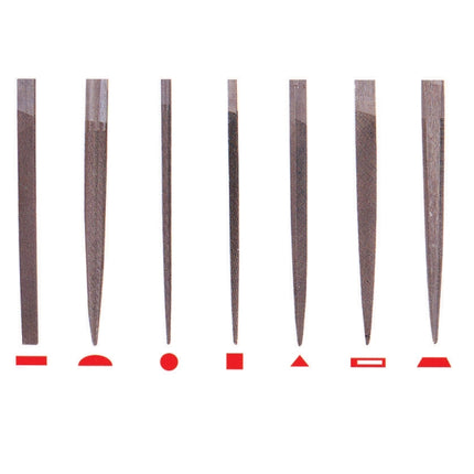 HAPDONG Needle File Set, Second Cut H-S05M 5-pc set