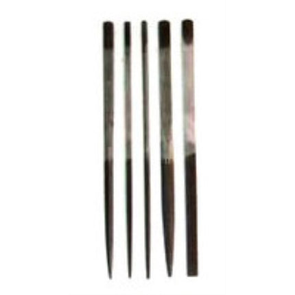 HAPDONG Needle File Set, Round, Second Cut H-S05M-R 5-pc set