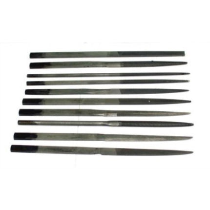 HAPDONG Needle File Set, Flat, Second Cut H-S10M-F 10-pc set