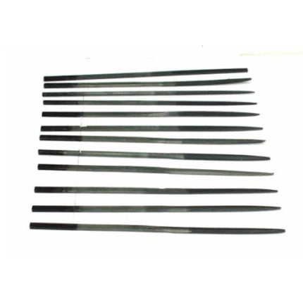 HAPDONG Needle File Set, Flat, Second Cut H-S12M-F 12-pc set