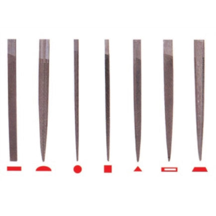 HAPDONG Needle File Set, Flat, Smooth H-S07S-F
