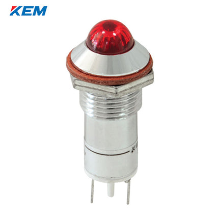 KEM KEM LED Indicator Light, Ø12mm, High-Brightness, DC24V, Red KLHRAU-12D24R