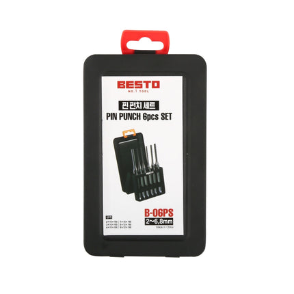 BESTO Pin Punch Set B-06PS 6PCS(2,3,4,5,6,8mm)