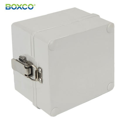 BOXCO Terminal Box, Plastic Enclosure, Hinge Type, ABS, Gray Cover BC-AGH-101007