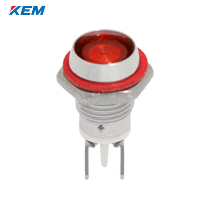 KEM KEM LED Indicator Light, Ø8, High-Brightness, DC3V, Red R KLDU-08D03