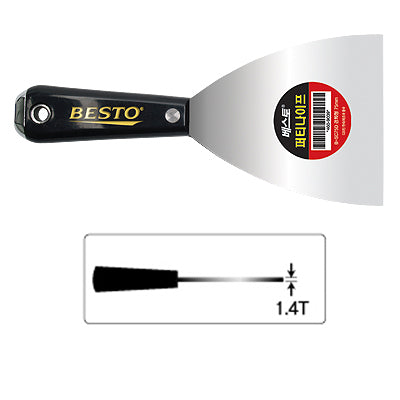 BESTO Putty Knife, Rigid B-SC100D 100mm