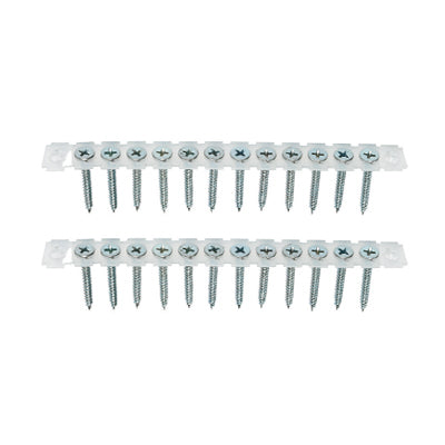 DAEHWA Collated Screw (Single Thread, White) 463-5602 #6*25mm(2000EA)