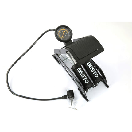 BESTO Foot Pump, Double Barrel B-FP2