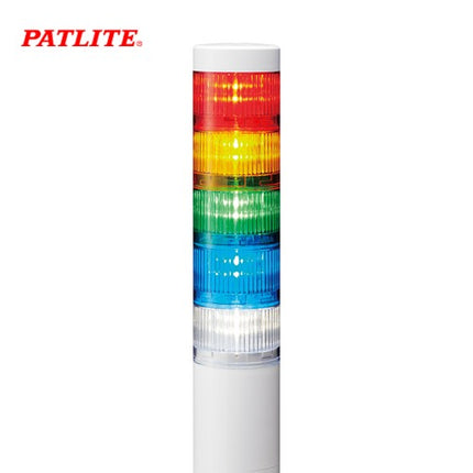PATLITE Signal Tower Light, LED, 5-Tier, AC100-240V LR6-5M2WJNW-RYGBC