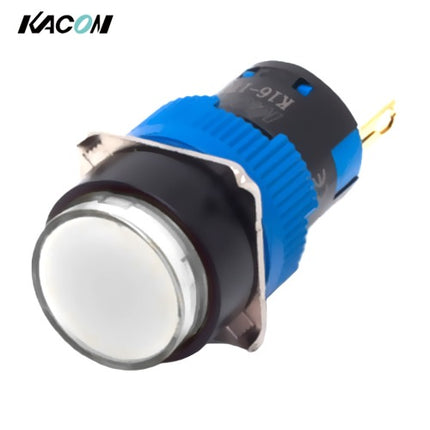 KACON Pilot Lamp, Ø16, Integrated Contact Type, White, DC6V K16-170W