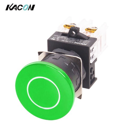 KACON Push Button Switch, Non-Illuminated, Ø25mm, Mushroom Head, Green K25-21G-N40