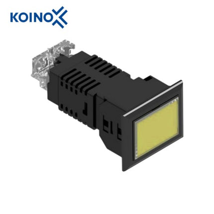 KOINO LED Cluster Indicator Light, Square, Yellow, 1x1, 1 Cell KH-5040L-DC110PCK