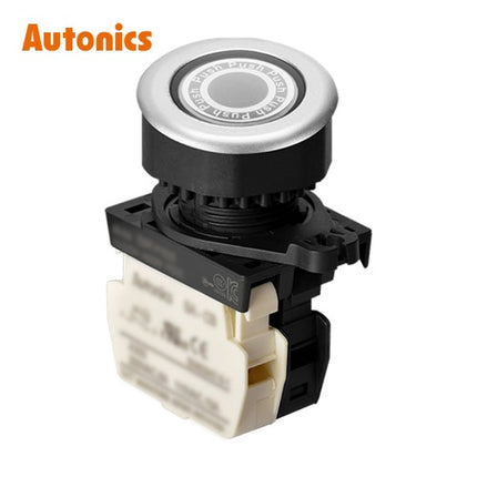 AUTONICS Push Button Switch, LED Illuminated, Ø30, White, B1 LED DC S3PF-P3WBD