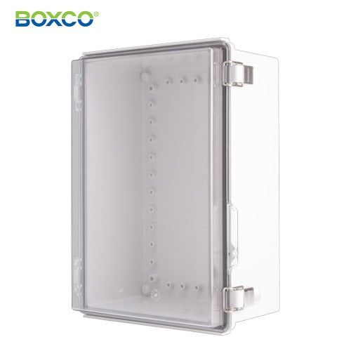 BOXCO Terminal Box, Plastic Enclosure, Hinge Type, ABS, Transparent Cover BC-ATP-253515