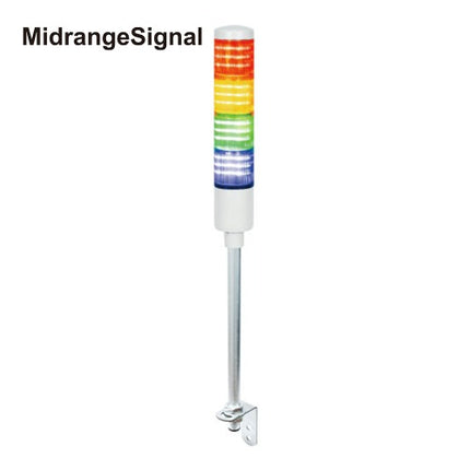 PATLITE Signal Tower Light, 4-Tier, L-Shaped, Buzzer Type MT5I-402LBJ-RYGB